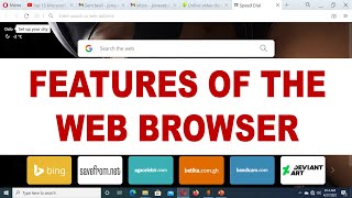 Web Browser Basics I FeaturesParts Of The Web Browser [upl. by Anirtap]