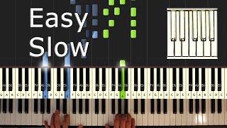 Mozart  Eine kleine Nachtmusik  Piano Tutorial Easy SLOW  How To Play Synthesia [upl. by Nottarts338]