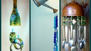 Recycled Wind Chimes  DIY Craft Ideas [upl. by Aleek]