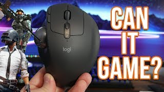 Playing Games on a Trackball Mouse  Logitech MX Ergo [upl. by Caasi442]