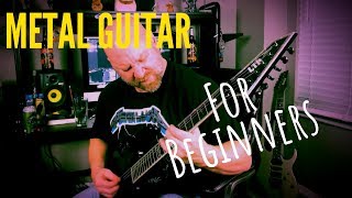 METAL GUITAR FOR BEGINNERS 6 Techniques You MUST Learn [upl. by Hulda]