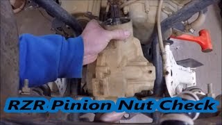 Rzr 800 Rear Differential Pinion Nut Fix [upl. by Wardieu]