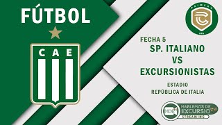 Sp Italiano vs Excursionistas  Fecha 5 [upl. by Clarence]