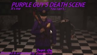 SFM FNAF 2 Purple Guys Death SceneWarning Very gory [upl. by Mcwherter]