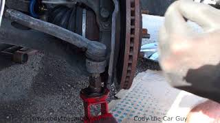 Tie rod end removal simple and easy [upl. by Ecyar]