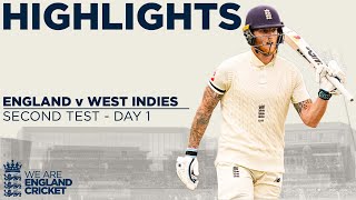 Day 1 Highlights  Stokes amp Sibley Bat Strong At Old Trafford  England v West Indies 2nd Test 2020 [upl. by Ahsak273]