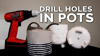 Drill Drainage Holes in Pots WITHOUT Breaking Them Foolproof Method [upl. by Elnore671]