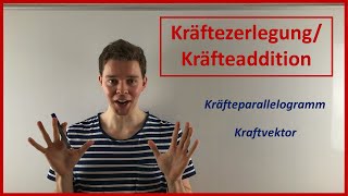 Kräftezerlegung und Kräfteaddition ausführliche Version  Physik Tutorial [upl. by Trebmal487]