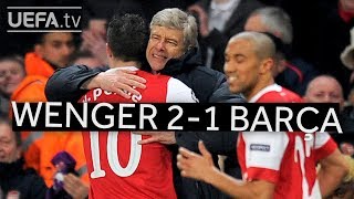 WENGERS GREAT VICTORIES Arsenal 21 Barcelona [upl. by Anikal]