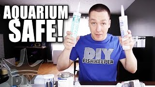 AQUARIUM SAFE Silicone Glue Cement and Adhesives [upl. by Brittain9]