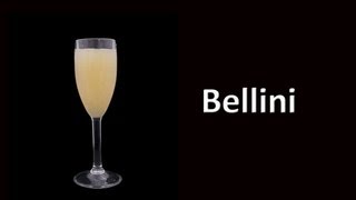 Bellini Cocktail Drink Recipe [upl. by Arreip648]