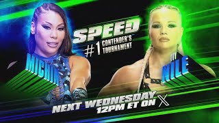 Michin vs Ivy Nile  WWE SPEED 11122024 [upl. by Ahsyle338]