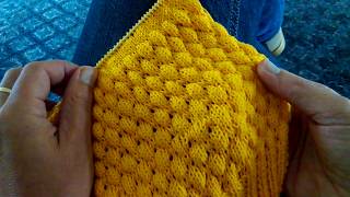 Bubbel Steek breien Bubble Wrap Stitch [upl. by Lenej263]