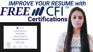 CFICorporate Finance Institute Certificate  Free Online course with certificate  CFI free courses [upl. by Eelaroc]