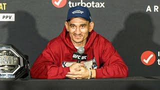 Max Holloway PostFight Press Conference  UFC 300 [upl. by Ramilahs829]