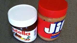 Nutella vs Peanut Butter Taste Test [upl. by Sasnett]