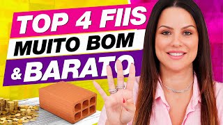 TOP 4 FUNDOS IMOBILIÁRIOS BONS E BARATOS [upl. by Llerrad586]