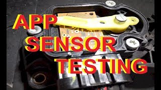 How to Test accelerator Position Sensor [upl. by Damarra]