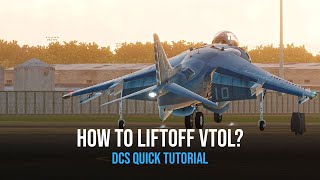 DCS Tutorial for Dummies AV8B NA Harrier VTOL Easy Vertical Takeoff Tutorial [upl. by Retsam]