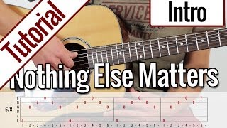 Metallica  Nothing Else Matters Intro  Gitarren Tutorial Deutsch [upl. by Lindly]