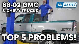 Top 5 Problems GMC Chevy Truck 4th Generation 198802 [upl. by Adil817]