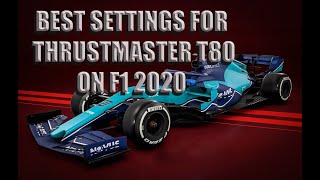 Best Settings For Thrustmaster T80 on F1 2020 [upl. by Nazler224]