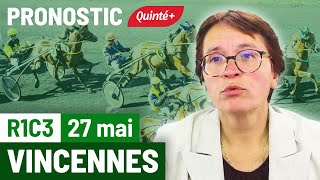 Pronostic PMU Quinté Flash Turf  Vincennes R1C3 du 27 mai 2022 [upl. by Nellek]