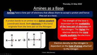 AQA 311 Amines REVISION [upl. by Hama2]