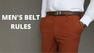 10 Belt Rules Every Man Should Know [upl. by Roper301]