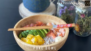 Poke Bowl Saumon Crevettes [upl. by Aisanahta]