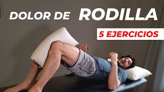 5 Mejores ejercicios para dolores de RODILLA [upl. by Cressi]