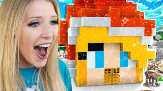 Preston vs Brianna SANTA ONLY House Battle  Minecraft [upl. by Uri]