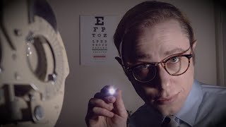 ASMR Eye Exam Friendly Realistic Eye Test with Vintage Refractor [upl. by Bust]