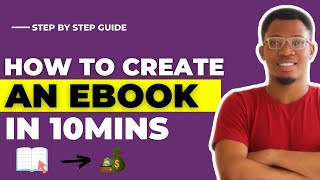 How To Create An Ebook For Free In 10mins With Canva  Step By Step Guide In 2021 [upl. by Helbonnas]