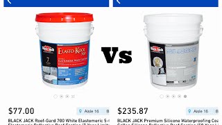 100Silicone vs Elastomeric coating [upl. by Anaihs]