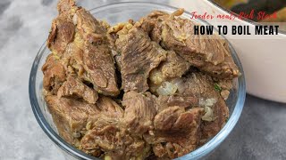 How to boil meat perfectly TENDER MEAT and RICH STOCK [upl. by Missy]