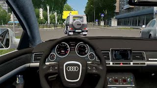 City Car Driving  Audi S8 V10  Street Racing [upl. by Julian240]