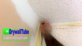 Another PERFECT Popcorn Ceiling Repair [upl. by Atteyram]