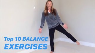 TEN BEST BALANCE EXERCISES from Physical Therapist [upl. by Cailly]