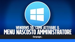 Windows 10 come riattivare lutente nascosto Amministratore [upl. by Loredana73]