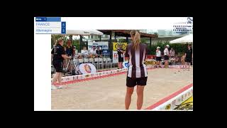 EUROPEAN PETANQUE CHAMPIONSHIPS WOMEN’S TRIPLET 2024 France vs Germany [upl. by Hanselka]