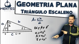 Geometria Plana  Triângulo Escaleno [upl. by Elbon356]