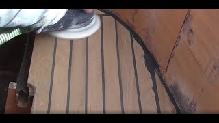 Installing Teak Decking on a Wooden Boat  The Dilettante Ep 4 [upl. by Secilu]