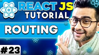 ReactJS Tutorial  23  Routing in React JS  Route Setup  Live Example 🔥 [upl. by Johnath]