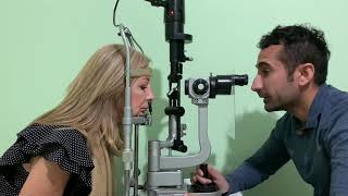 ASMR Real Person Slit Lamp Examination with Optometrist bright amp dim conditions [upl. by Enitsugua237]