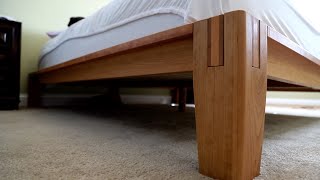 I Built A Thuma Bed Frame From Cherry Hardwood [upl. by Lena]