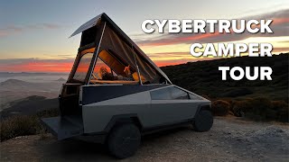 Cybertruck Prototype Camper Tour [upl. by Oalsecnew451]