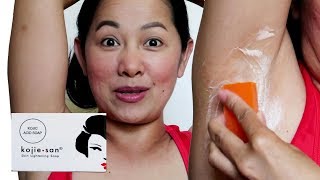 Kojie San Soap Review  Underarm Whitening First Impression  Beautymagz [upl. by Dub907]