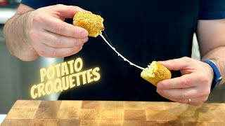 How To Make Air Fryer Potato Croquettes Authentic Neapolitan Style [upl. by Aikcir170]