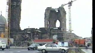 Frauenkirche Dresden beim Wiederaufbau 1994 [upl. by Sleinad]